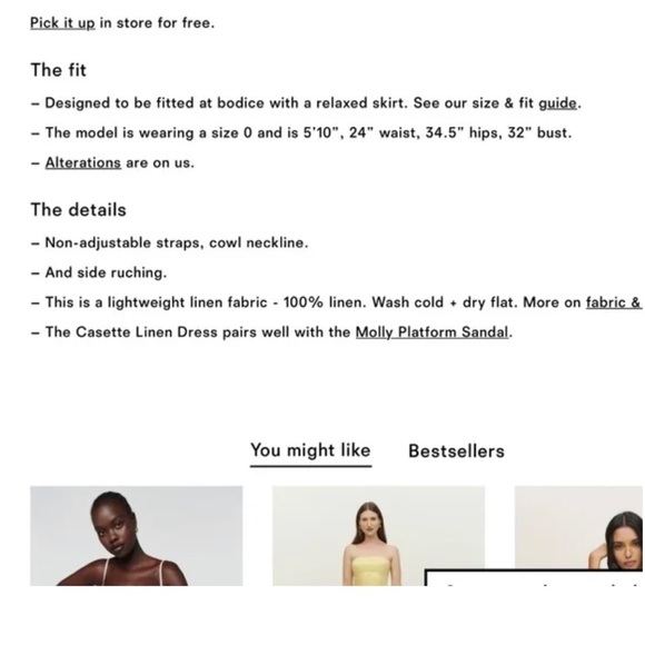 NWOT Reformation Casette Linen Sleeveless Cowl Neck Maxi Dress in Solid White, 0 - Picture 6 of 8